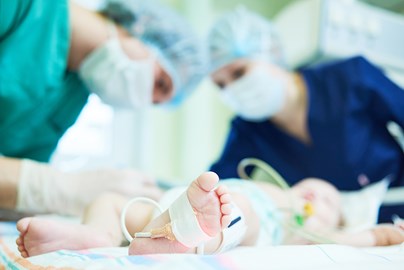 Child in hospital