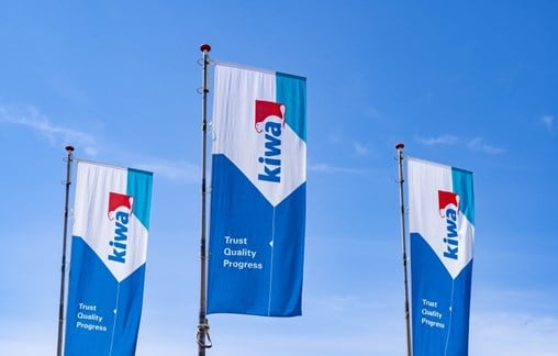 Flags at Kiwa office in Apeldoorn