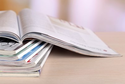 A stack of magazines